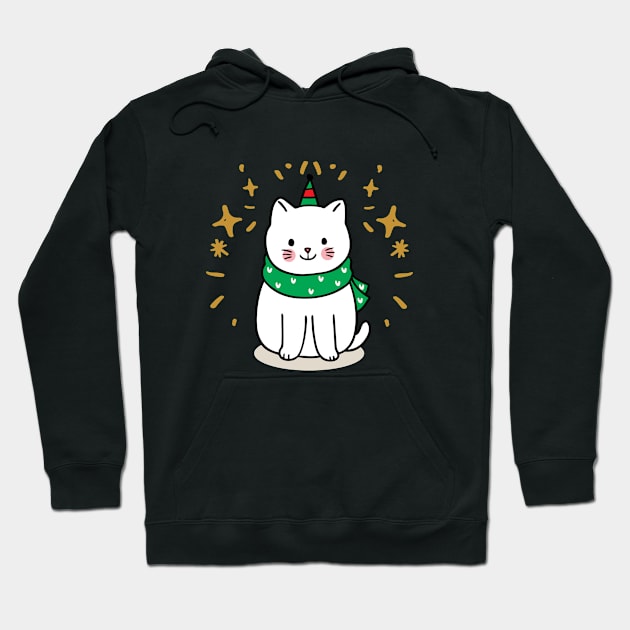 fanny cat christmas Hoodie by FircKin